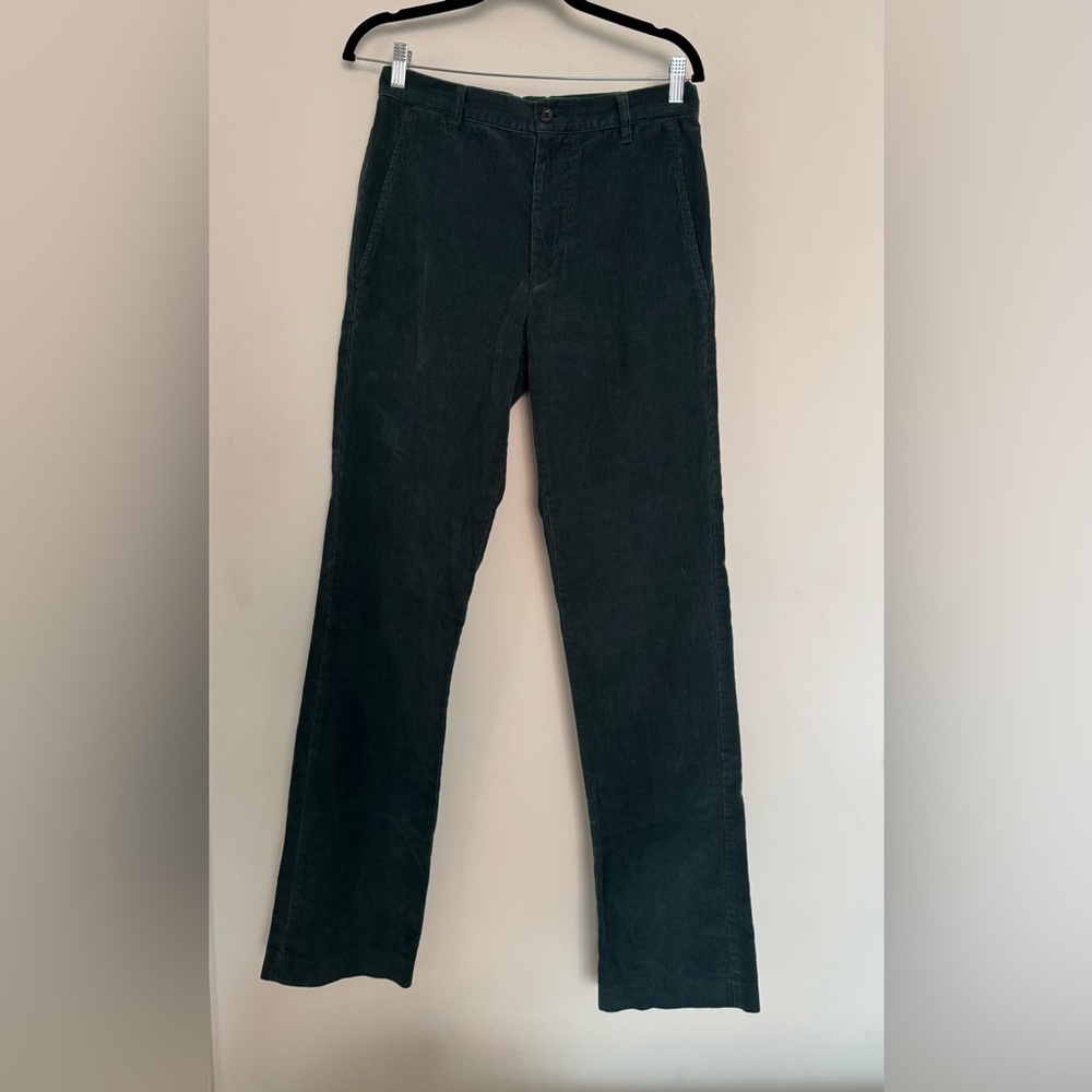 Marc Jacobs Men’s Dark Green Straight Corduroy Pants